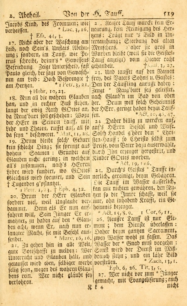 Neu-Eingerichtetes Gesang-Buch in Sich Haltend eine Sammlung (mehrentheils alter) Schöner lehr-reicher underbailicher Lieder... page 523