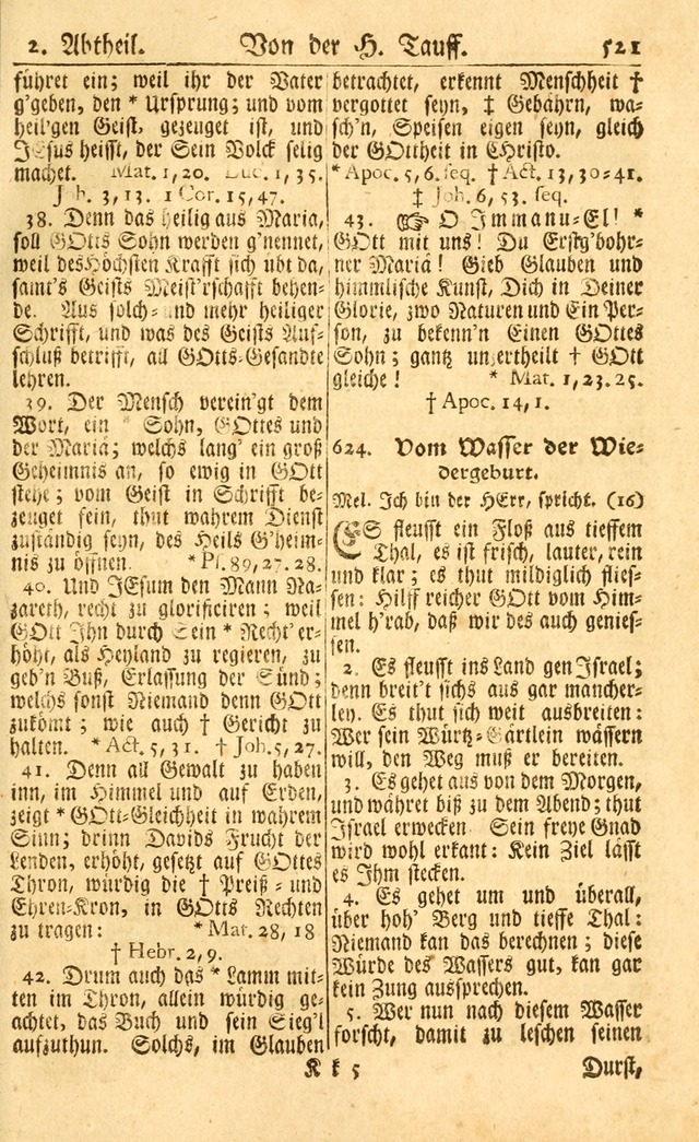 Neu-Eingerichtetes Gesang-Buch in Sich Haltend eine Sammlung (mehrentheils alter) Schöner lehr-reicher underbailicher Lieder... page 525