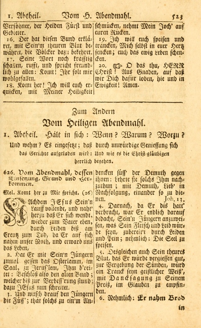 Neu-Eingerichtetes Gesang-Buch in Sich Haltend eine Sammlung (mehrentheils alter) Schöner lehr-reicher underbailicher Lieder... page 527