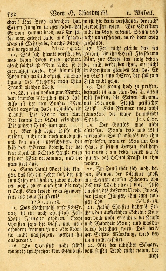 Neu-Eingerichtetes Gesang-Buch in Sich Haltend eine Sammlung (mehrentheils alter) Schöner lehr-reicher underbailicher Lieder... page 536