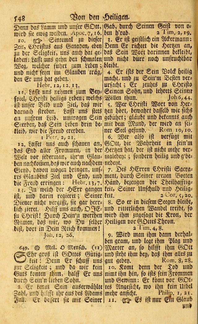 Neu-Eingerichtetes Gesang-Buch in Sich Haltend eine Sammlung (mehrentheils alter) Schöner lehr-reicher underbailicher Lieder... page 552