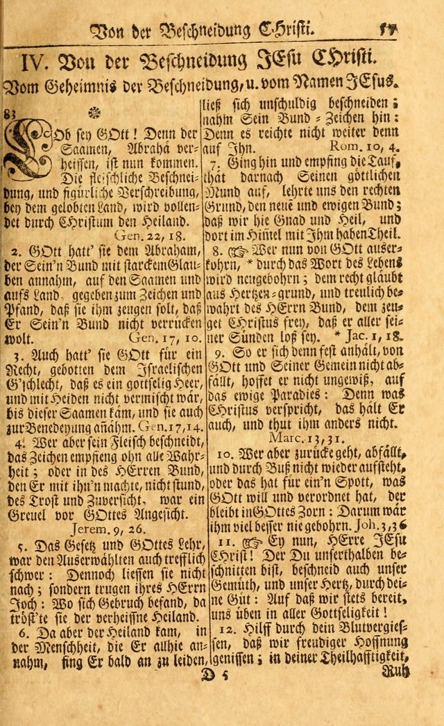 Neu-Eingerichtetes Gesang-Buch in Sich Haltend eine Sammlung (mehrentheils alter) Schöner lehr-reicher underbailicher Lieder... page 57