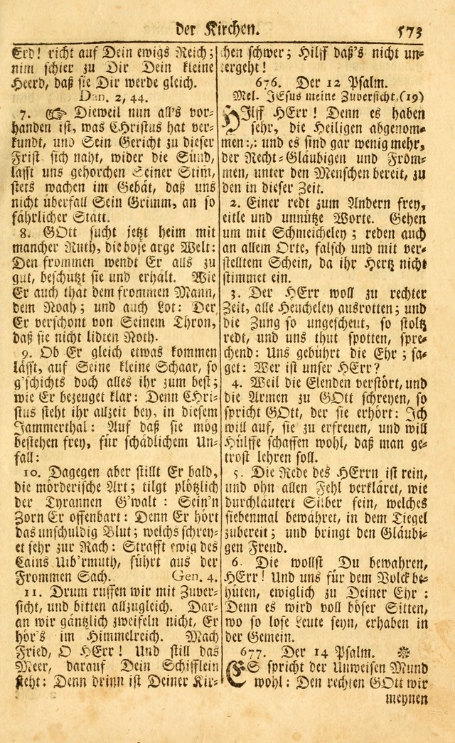 Neu-Eingerichtetes Gesang-Buch in Sich Haltend eine Sammlung (mehrentheils alter) Schöner lehr-reicher underbailicher Lieder... page 579