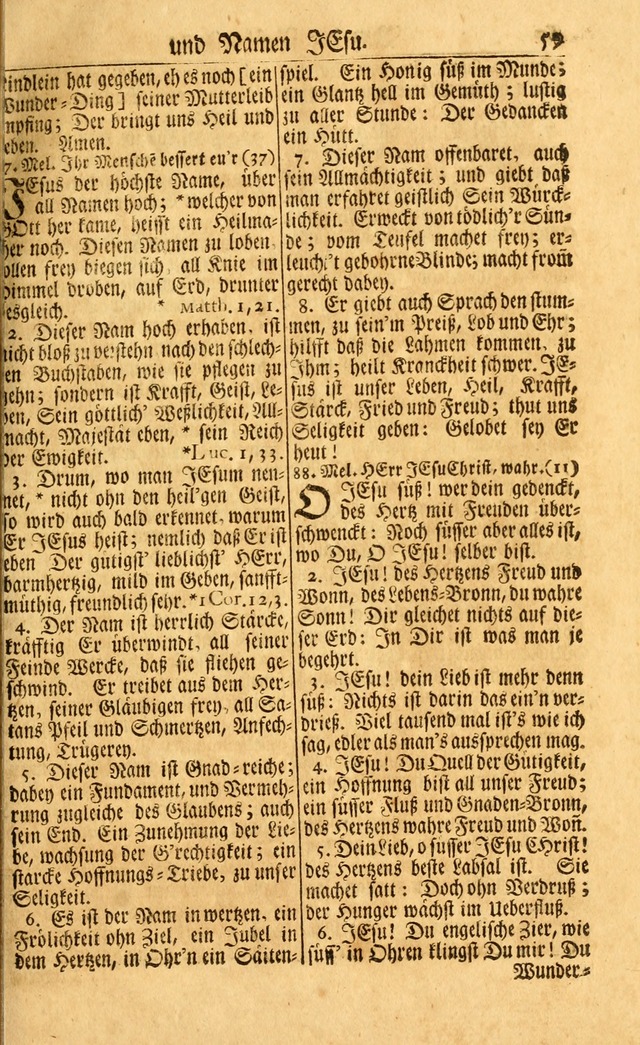 Neu-Eingerichtetes Gesang-Buch in Sich Haltend eine Sammlung (mehrentheils alter) Schöner lehr-reicher underbailicher Lieder... page 59