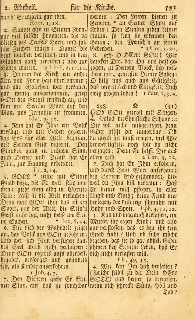 Neu-Eingerichtetes Gesang-Buch in Sich Haltend eine Sammlung (mehrentheils alter) Schöner lehr-reicher underbailicher Lieder... page 597