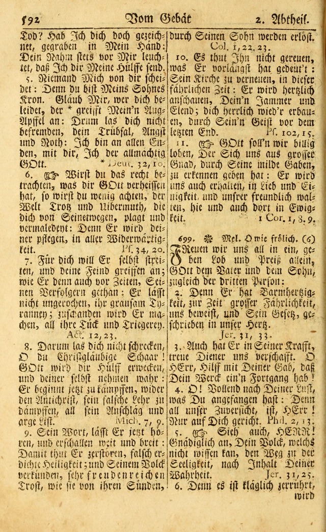 Neu-Eingerichtetes Gesang-Buch in Sich Haltend eine Sammlung (mehrentheils alter) Schöner lehr-reicher underbailicher Lieder... page 598