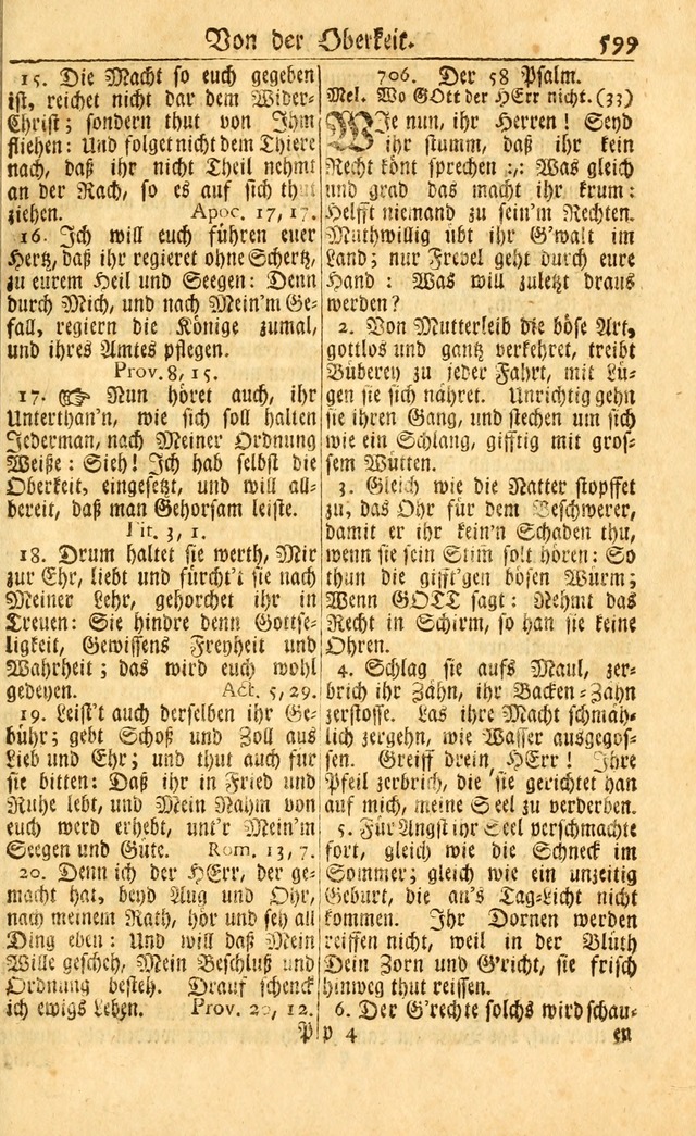 Neu-Eingerichtetes Gesang-Buch in Sich Haltend eine Sammlung (mehrentheils alter) Schöner lehr-reicher underbailicher Lieder... page 605