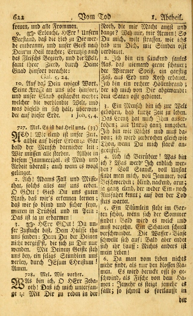 Neu-Eingerichtetes Gesang-Buch in Sich Haltend eine Sammlung (mehrentheils alter) Schöner lehr-reicher underbailicher Lieder... page 628