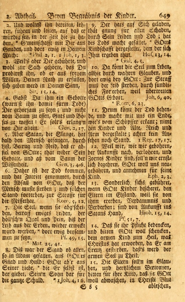 Neu-Eingerichtetes Gesang-Buch in Sich Haltend eine Sammlung (mehrentheils alter) Schöner lehr-reicher underbailicher Lieder... page 655