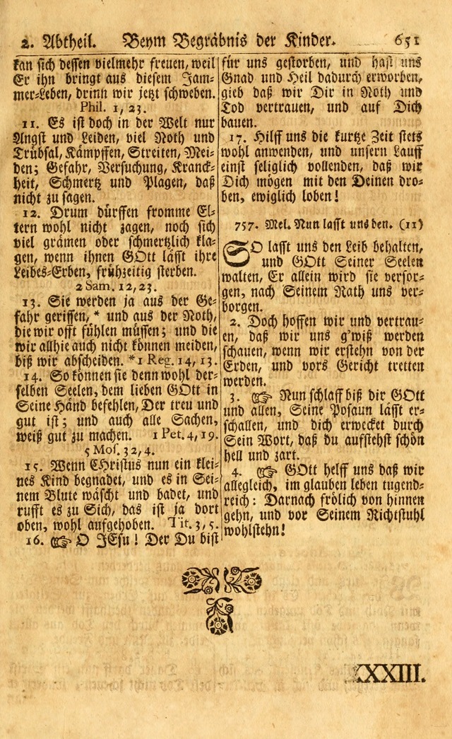 Neu-Eingerichtetes Gesang-Buch in Sich Haltend eine Sammlung (mehrentheils alter) Schöner lehr-reicher underbailicher Lieder... page 657