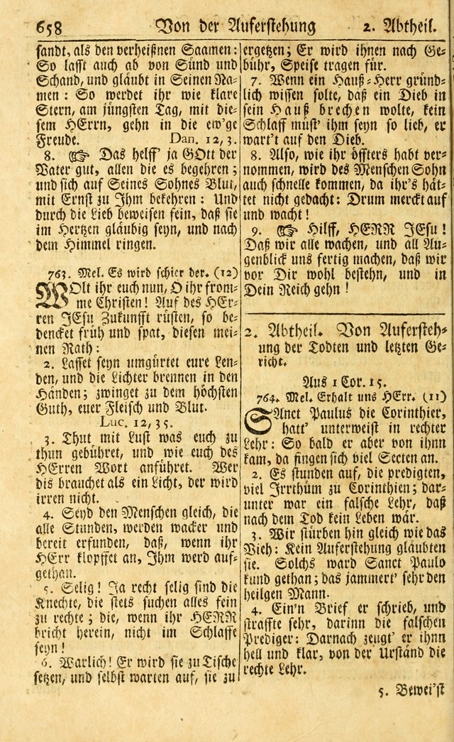 Neu-Eingerichtetes Gesang-Buch in Sich Haltend eine Sammlung (mehrentheils alter) Schöner lehr-reicher underbailicher Lieder... page 664