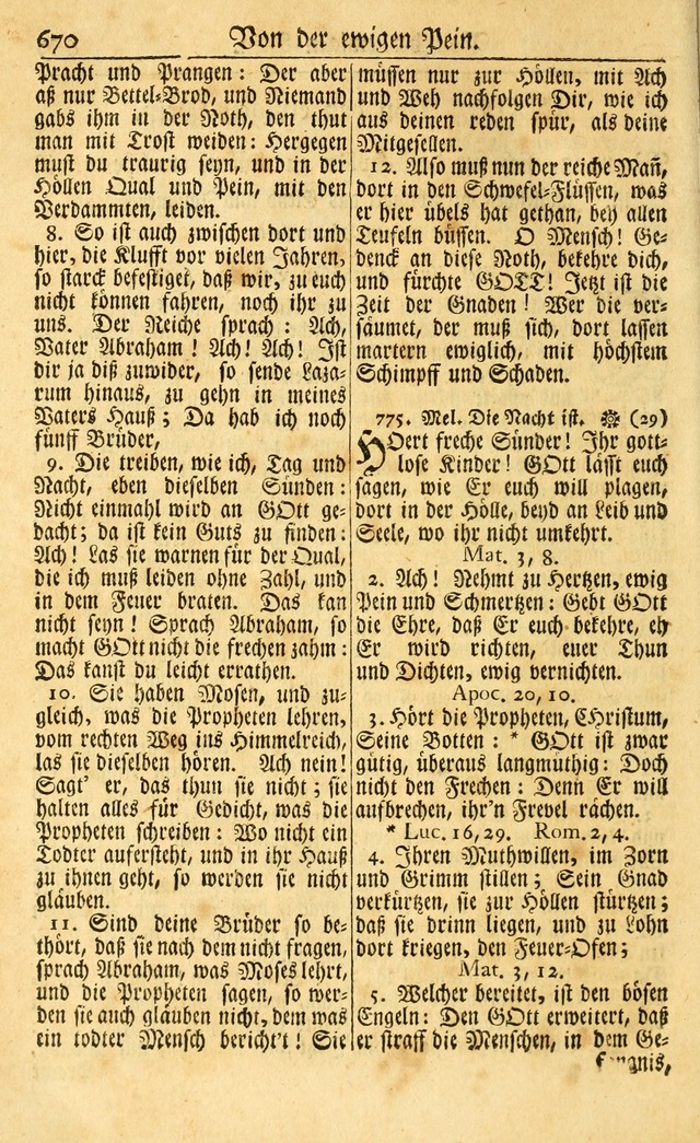 Neu-Eingerichtetes Gesang-Buch in Sich Haltend eine Sammlung (mehrentheils alter) Schöner lehr-reicher underbailicher Lieder... page 676