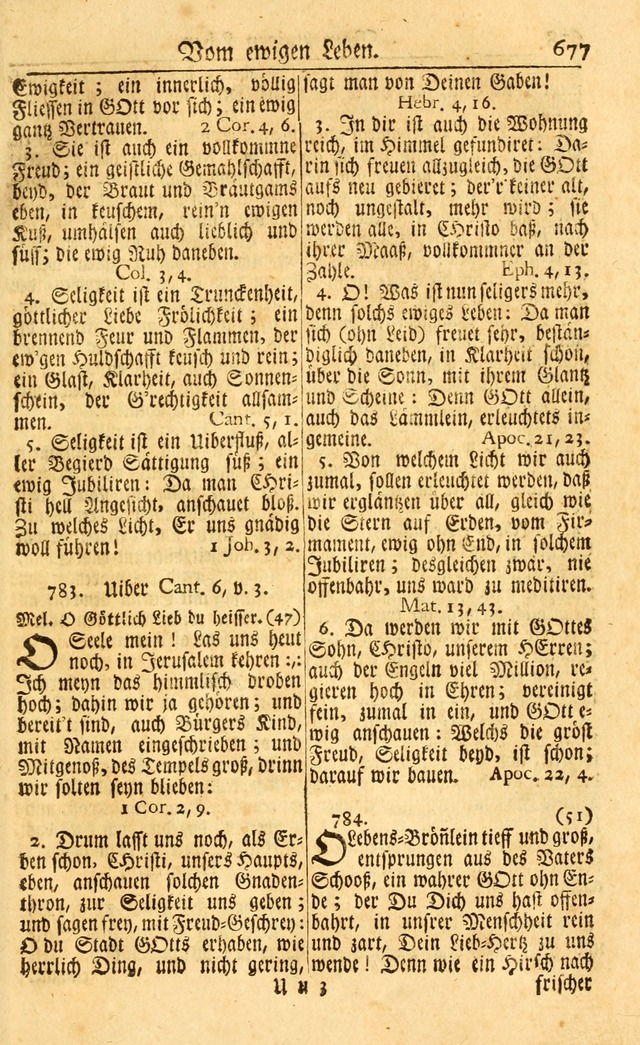 Neu-Eingerichtetes Gesang-Buch in Sich Haltend eine Sammlung (mehrentheils alter) Schöner lehr-reicher underbailicher Lieder... page 683