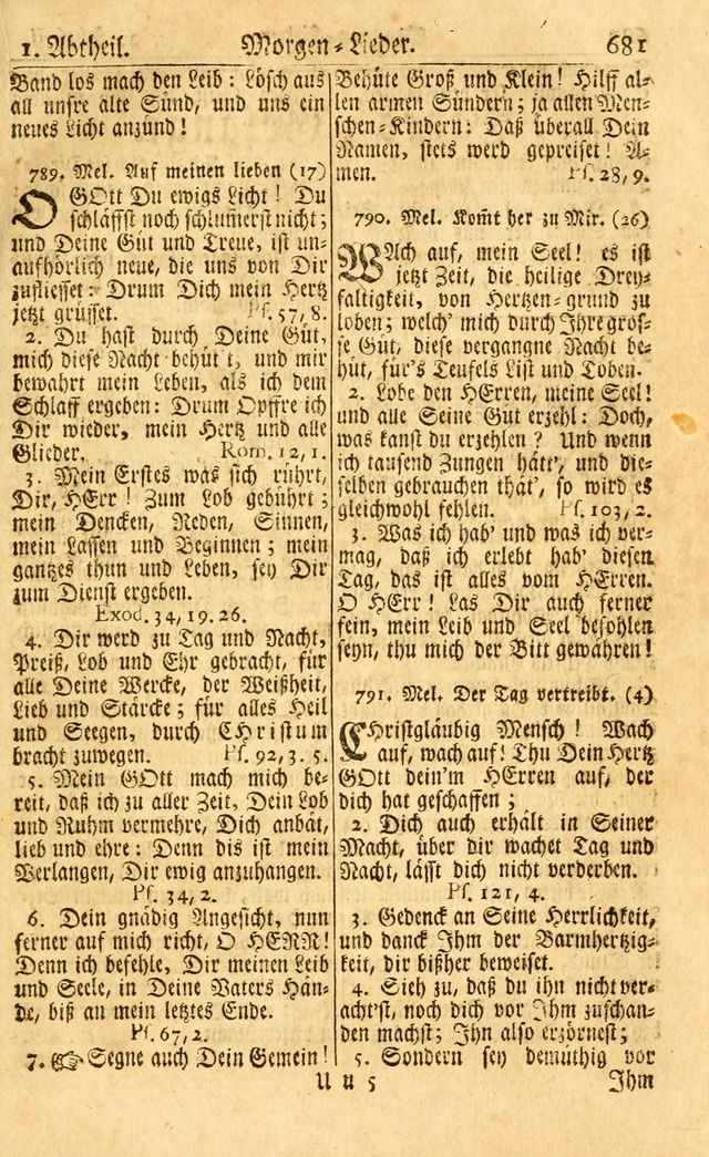 Neu-Eingerichtetes Gesang-Buch in Sich Haltend eine Sammlung (mehrentheils alter) Schöner lehr-reicher underbailicher Lieder... page 687