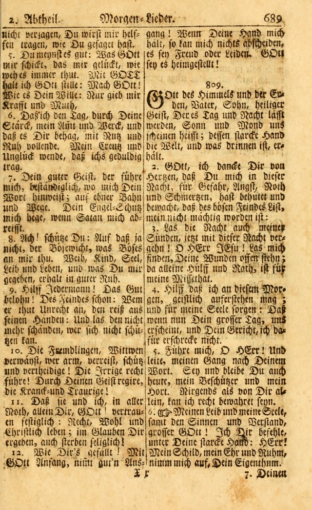 Neu-Eingerichtetes Gesang-Buch in Sich Haltend eine Sammlung (mehrentheils alter) Schöner lehr-reicher underbailicher Lieder... page 695