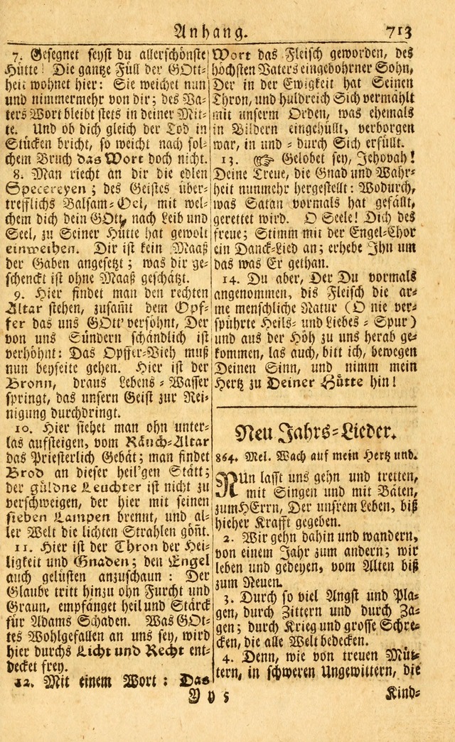 Neu-Eingerichtetes Gesang-Buch in Sich Haltend eine Sammlung (mehrentheils alter) Schöner lehr-reicher underbailicher Lieder... page 719