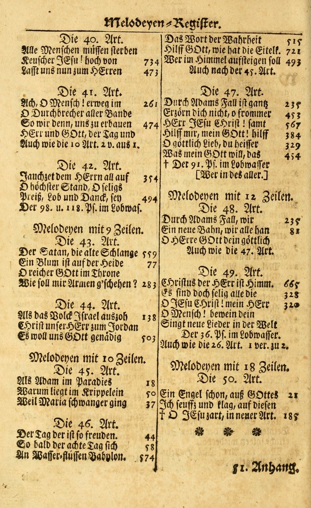 Neu-Eingerichtetes Gesang-Buch in Sich Haltend eine Sammlung (mehrentheils alter) Schöner lehr-reicher underbailicher Lieder... page 772