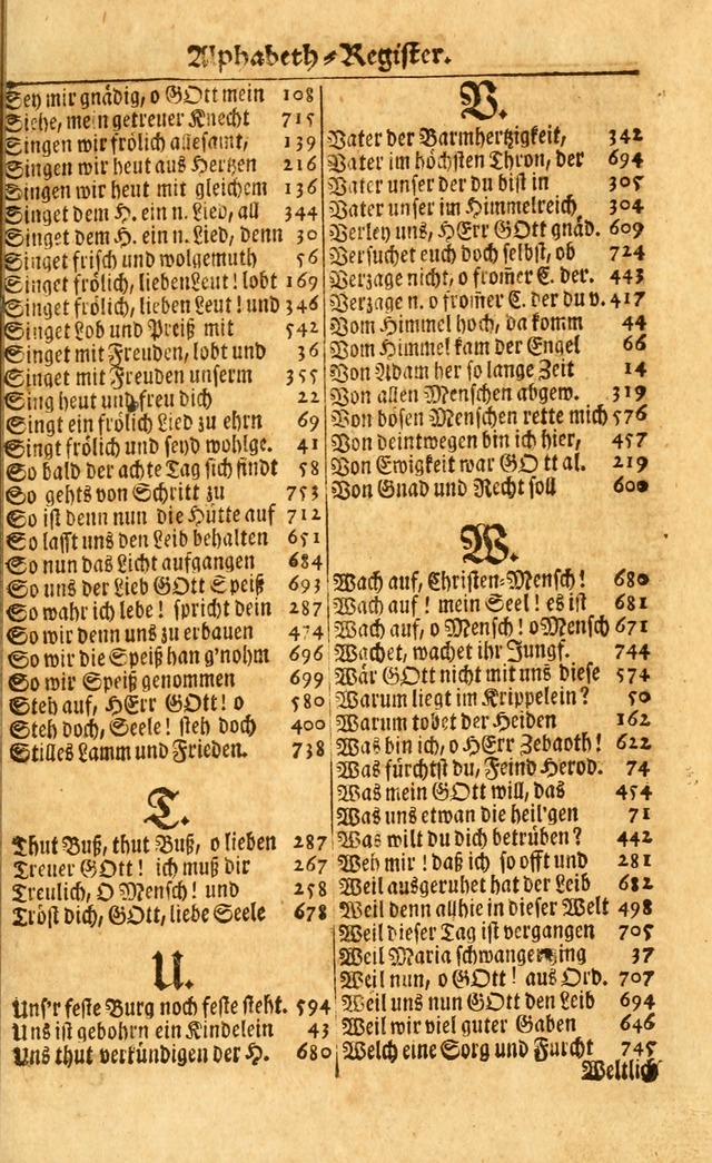 Neu-Eingerichtetes Gesang-Buch in Sich Haltend eine Sammlung (mehrentheils alter) Schöner lehr-reicher underbailicher Lieder... page 801