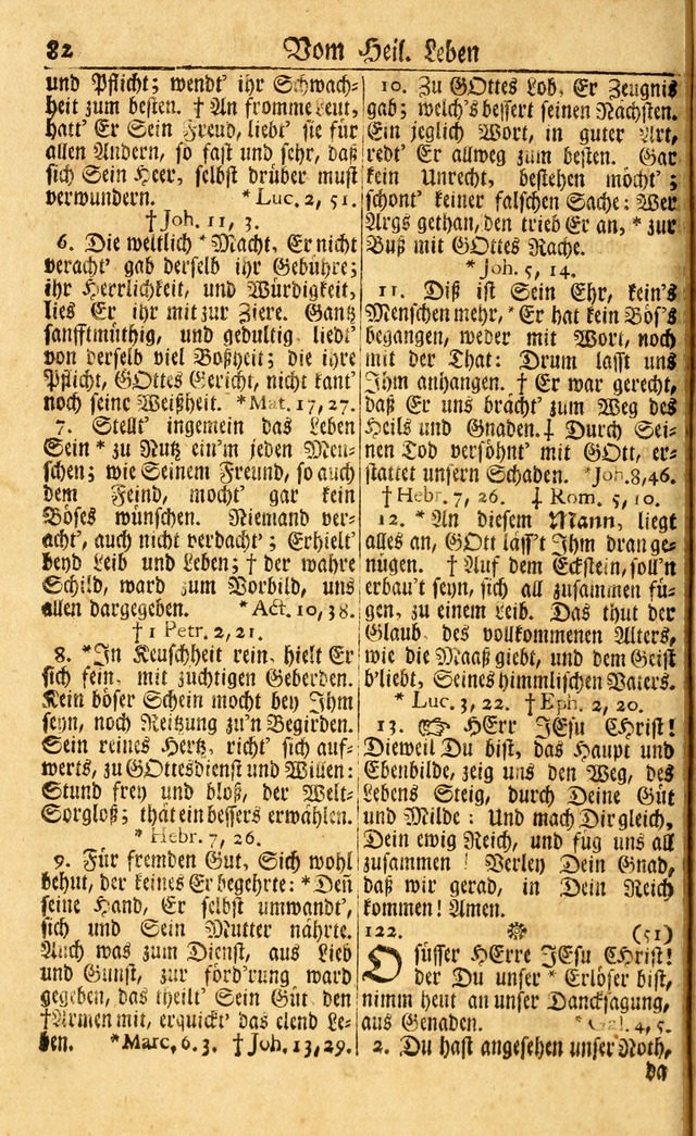 Neu-Eingerichtetes Gesang-Buch in Sich Haltend eine Sammlung (mehrentheils alter) Schöner lehr-reicher underbailicher Lieder... page 82