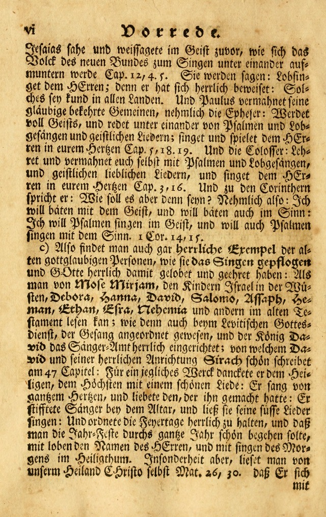 Neu-Eingerichtetes Gesang-Buch in Sich Haltend eine Sammlung (mehrentheils alter) Schöner lehr-reicher underbailicher Lieder... page xiv