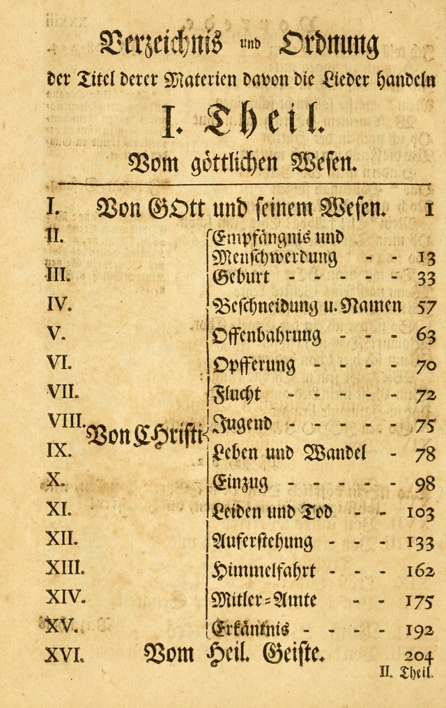 Neu-Eingerichtetes Gesang-Buch in Sich Haltend eine Sammlung (mehrentheils alter) Schöner lehr-reicher underbailicher Lieder... page xlii