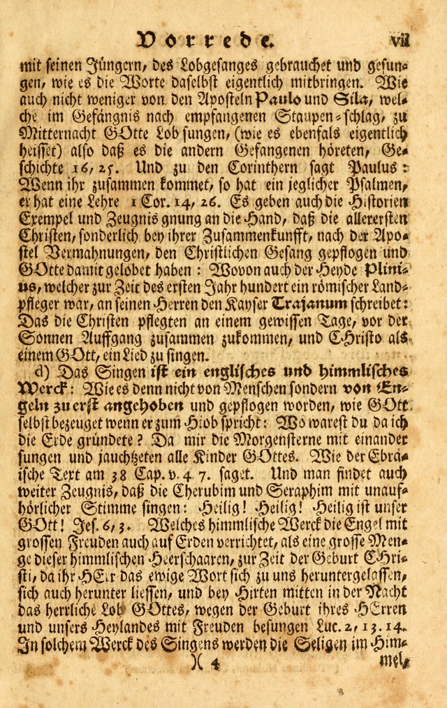 Neu-Eingerichtetes Gesang-Buch in Sich Haltend eine Sammlung (mehrentheils alter) Schöner lehr-reicher underbailicher Lieder... page xv