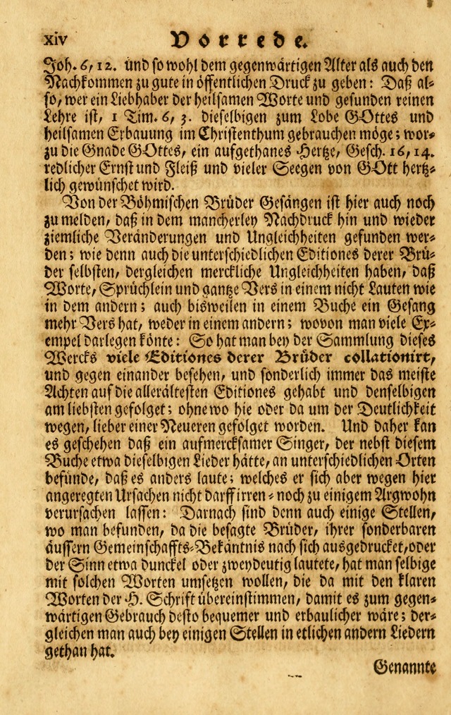 Neu-Eingerichtetes Gesang-Buch in Sich Haltend eine Sammlung (mehrentheils alter) Schöner lehr-reicher underbailicher Lieder... page xxii