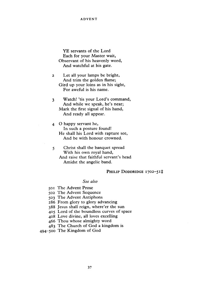 The New English Hymnal page 37