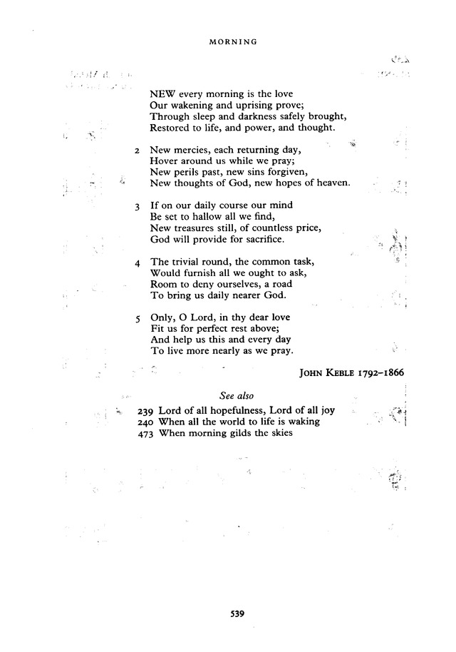 The New English Hymnal page 540