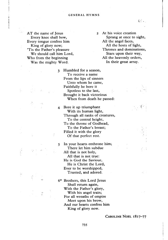 The New English Hymnal page 736