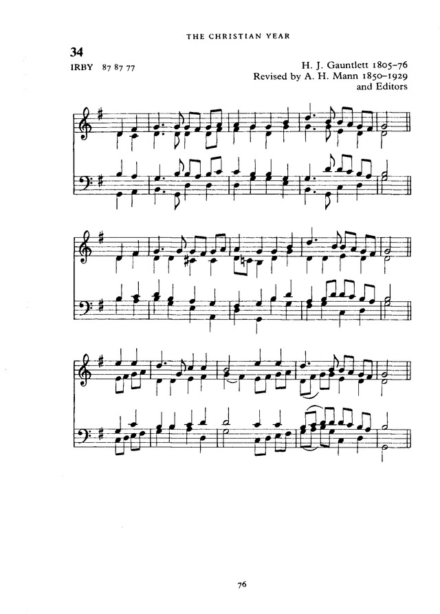 The New English Hymnal page 76