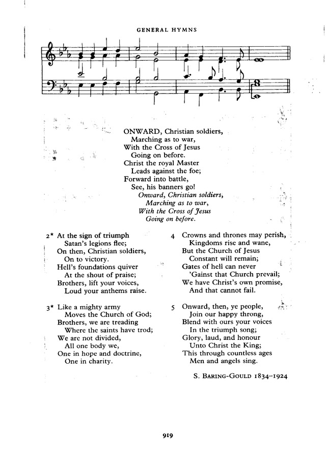 The New English Hymnal page 920