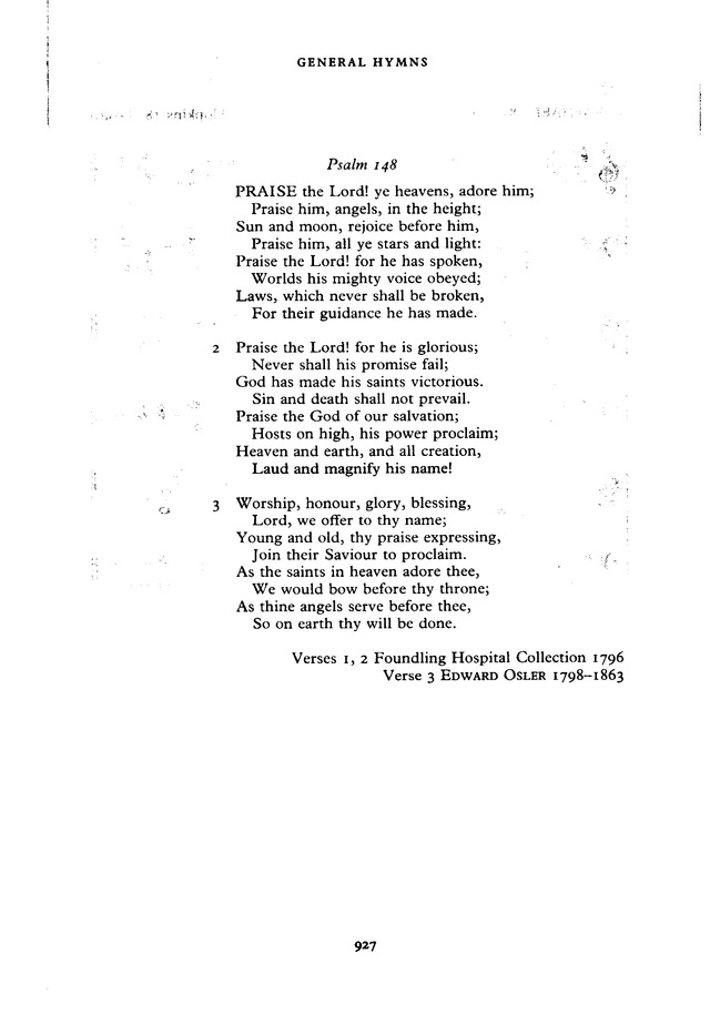 The New English Hymnal page 928