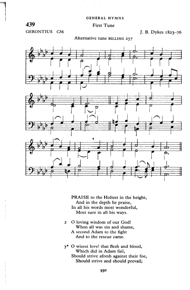 The New English Hymnal page 931