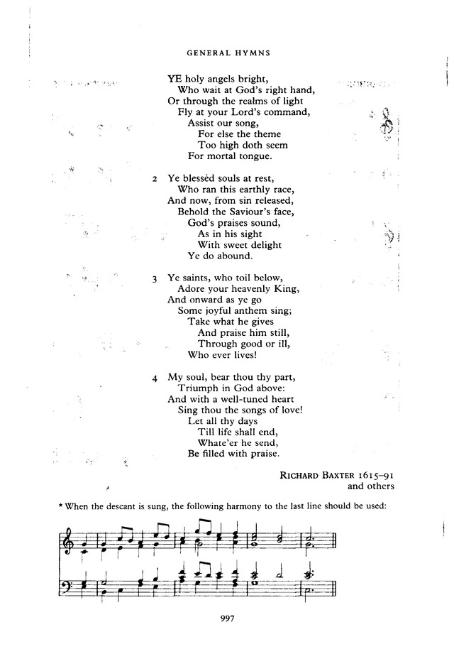 The New English Hymnal page 998