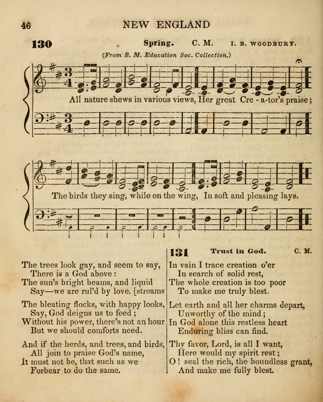 The New England Sabbath School Minstrel: a collection of music and hymns adapted to sabbath schools, families, and social meetings page 48