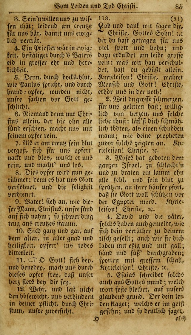 Neueingerichtetes Gesang-Buch, enthaltend eine Sammlung (mehrentheils alter) erbaulicher Lieder,  nach den Hauptstücken der christlichen Lehre und Glaubens eingetheilet page 103