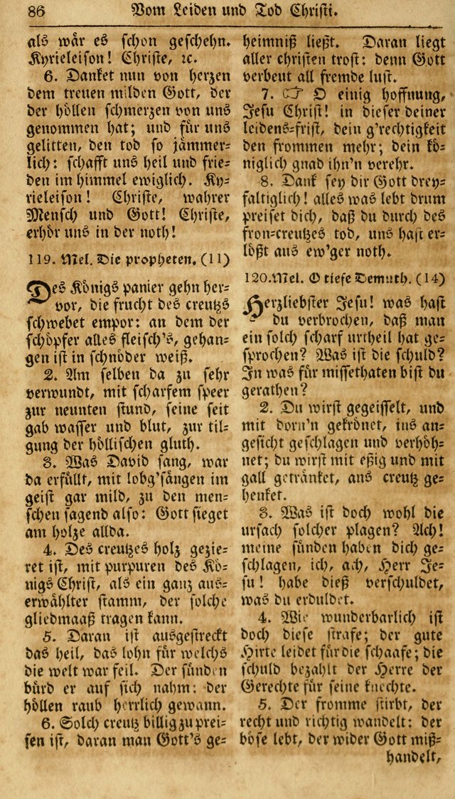 Neueingerichtetes Gesang-Buch, enthaltend eine Sammlung (mehrentheils alter) erbaulicher Lieder,  nach den Hauptstücken der christlichen Lehre und Glaubens eingetheilet page 104