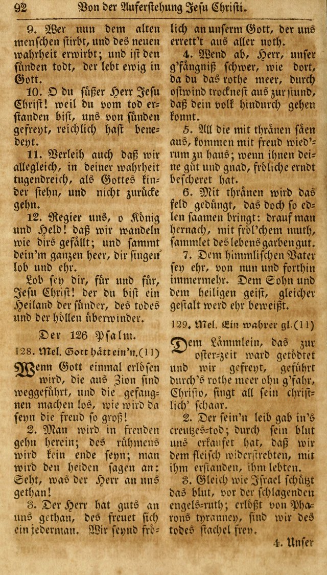 Neueingerichtetes Gesang-Buch, enthaltend eine Sammlung (mehrentheils alter) erbaulicher Lieder,  nach den Hauptstücken der christlichen Lehre und Glaubens eingetheilet page 110