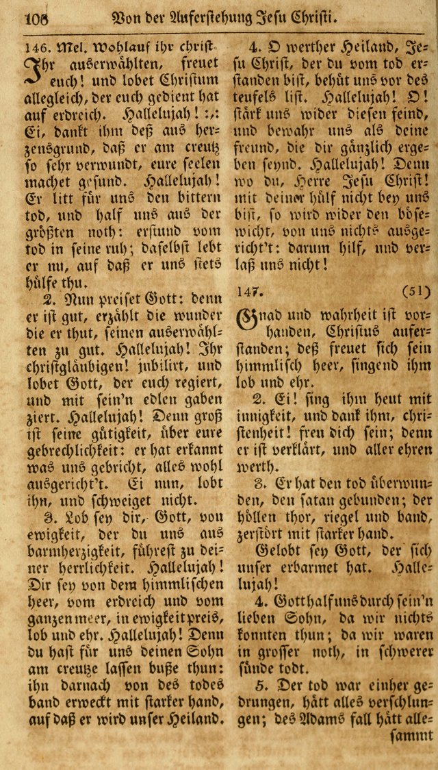 Neueingerichtetes Gesang-Buch, enthaltend eine Sammlung (mehrentheils alter) erbaulicher Lieder,  nach den Hauptstücken der christlichen Lehre und Glaubens eingetheilet page 124