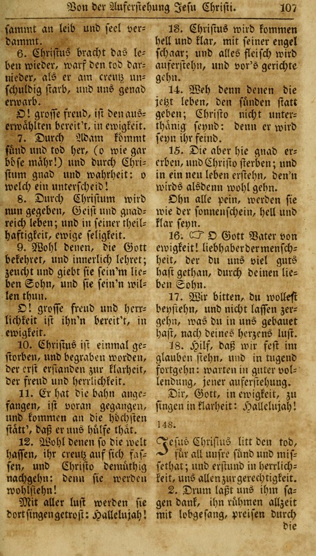 Neueingerichtetes Gesang-Buch, enthaltend eine Sammlung (mehrentheils alter) erbaulicher Lieder,  nach den Hauptstücken der christlichen Lehre und Glaubens eingetheilet page 125