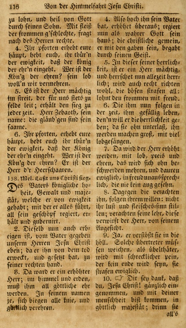 Neueingerichtetes Gesang-Buch, enthaltend eine Sammlung (mehrentheils alter) erbaulicher Lieder,  nach den Hauptstücken der christlichen Lehre und Glaubens eingetheilet page 134