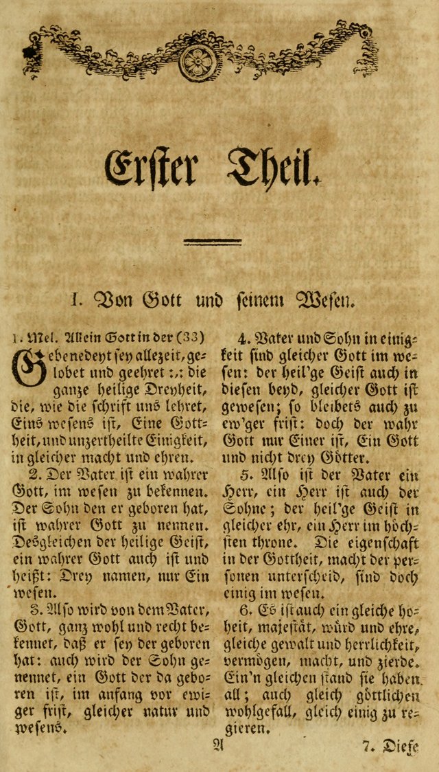 Neueingerichtetes Gesang-Buch, enthaltend eine Sammlung (mehrentheils alter) erbaulicher Lieder,  nach den Hauptstücken der christlichen Lehre und Glaubens eingetheilet page 17