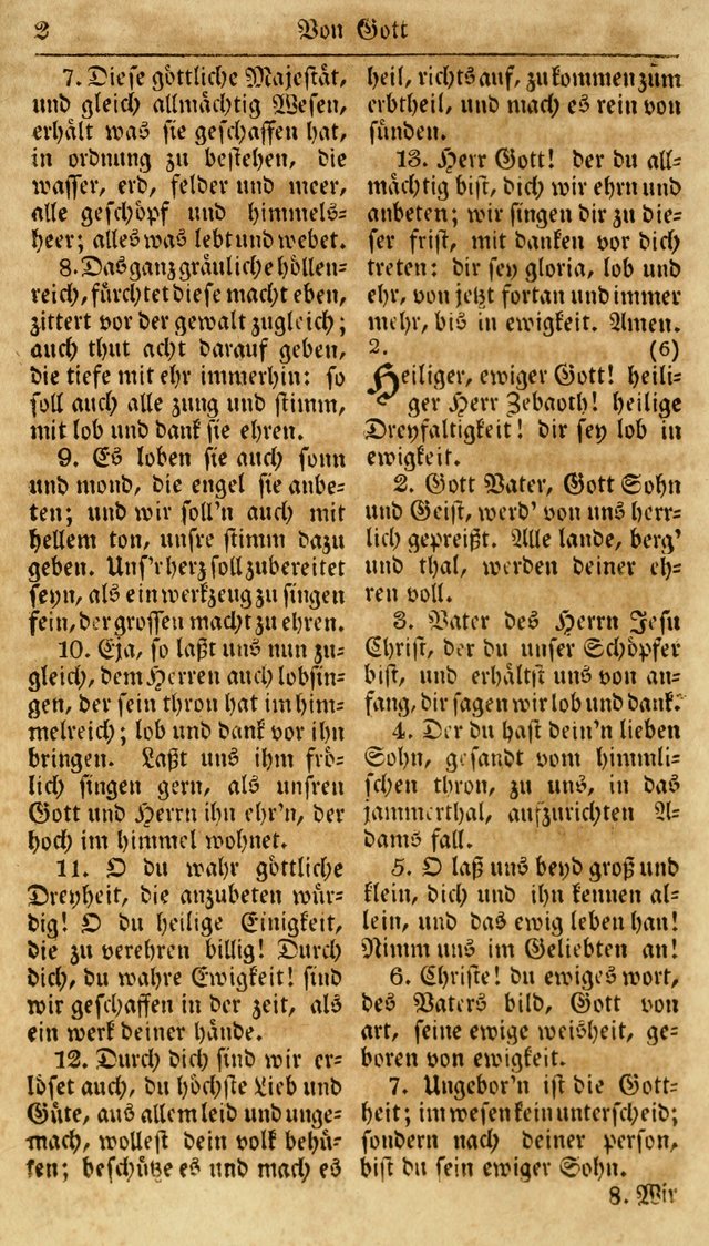 Neueingerichtetes Gesang-Buch, enthaltend eine Sammlung (mehrentheils alter) erbaulicher Lieder,  nach den Hauptstücken der christlichen Lehre und Glaubens eingetheilet page 18