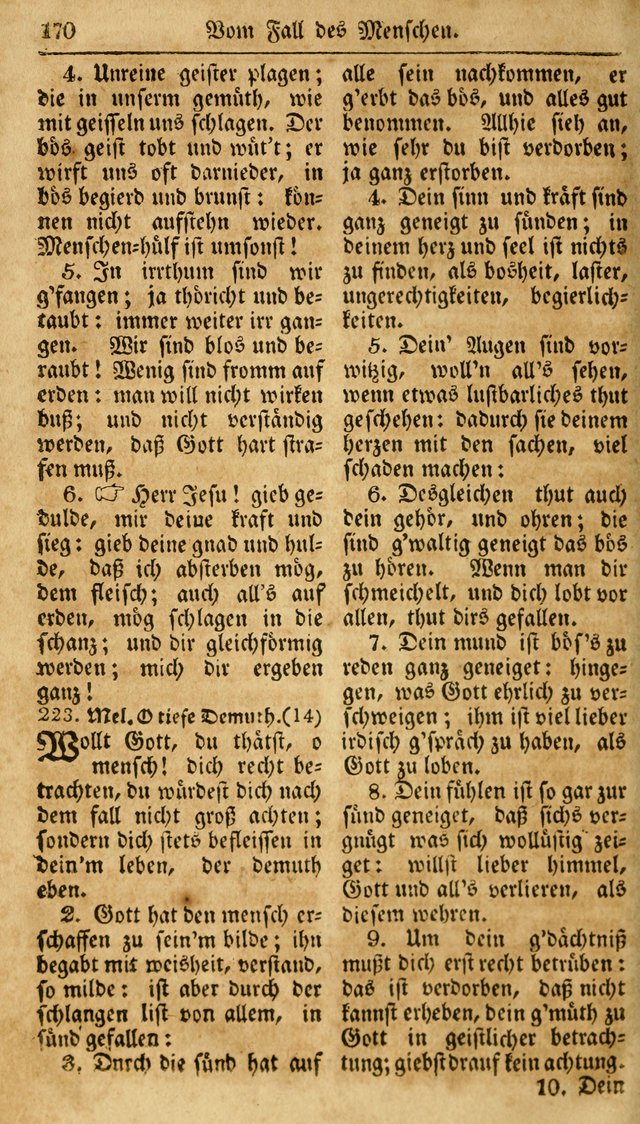 Neueingerichtetes Gesang-Buch, enthaltend eine Sammlung (mehrentheils alter) erbaulicher Lieder,  nach den Hauptstücken der christlichen Lehre und Glaubens eingetheilet page 188