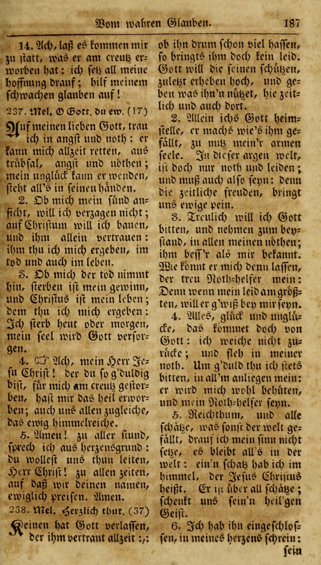 Neueingerichtetes Gesang-Buch, enthaltend eine Sammlung (mehrentheils alter) erbaulicher Lieder,  nach den Hauptstücken der christlichen Lehre und Glaubens eingetheilet page 205