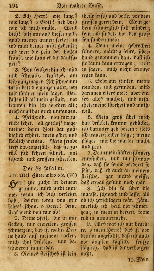 Neueingerichtetes Gesang-Buch, enthaltend eine Sammlung (mehrentheils alter) erbaulicher Lieder,  nach den Hauptstücken der christlichen Lehre und Glaubens eingetheilet page 212