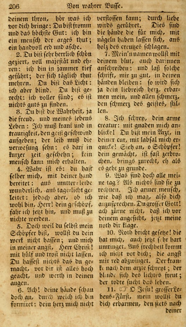 Neueingerichtetes Gesang-Buch, enthaltend eine Sammlung (mehrentheils alter) erbaulicher Lieder,  nach den Hauptstücken der christlichen Lehre und Glaubens eingetheilet page 224