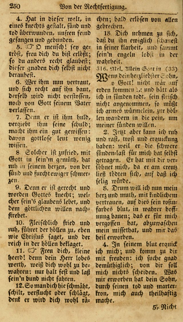 Neueingerichtetes Gesang-Buch, enthaltend eine Sammlung (mehrentheils alter) erbaulicher Lieder,  nach den Hauptstücken der christlichen Lehre und Glaubens eingetheilet page 268