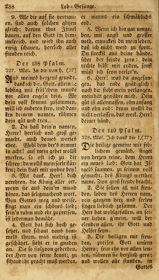 Neueingerichtetes Gesang-Buch, enthaltend eine Sammlung (mehrentheils alter) erbaulicher Lieder,  nach den Hauptstücken der christlichen Lehre und Glaubens eingetheilet page 276